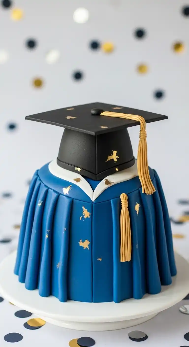 Graduation Cake Ideas: 27 Sweet & Stylish Picks 5 1. Cap and Gown Cake Design