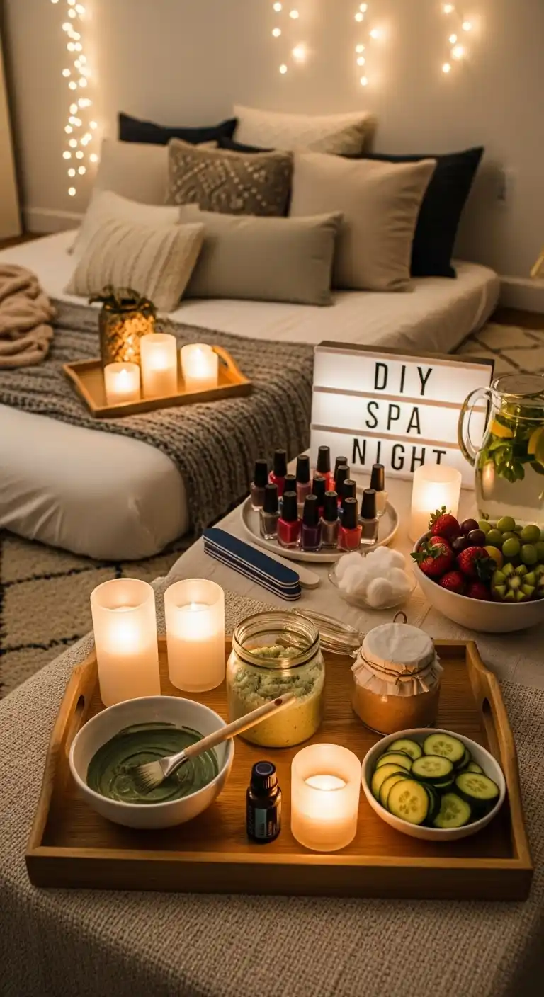 17 Easy Girls Sleepover Party Ideas for a Memorable Night 5 1. DIY Spa Night for Relaxing Fun