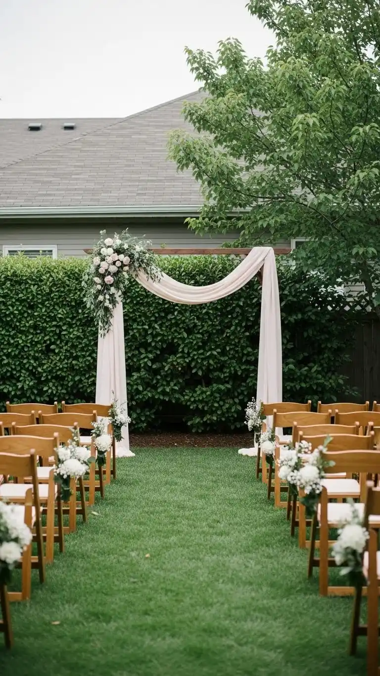 21 Small Intimate Wedding Ideas You’ll Adore 5 1. Host Your Ceremony in a Charming Backyard