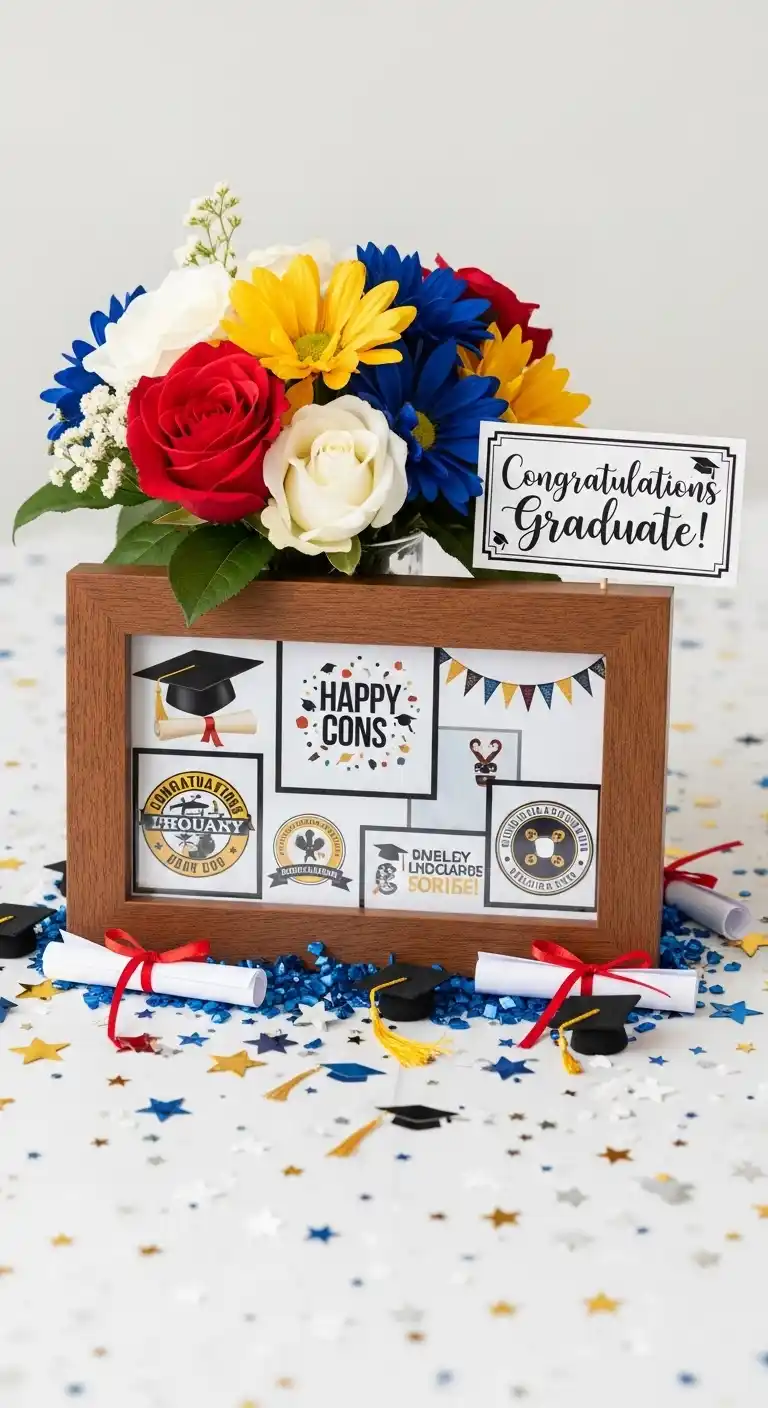 19 Graduation Party Centerpieces Ideas for a Memorable Event 5 1. Personalized Photo Frames Centerpiece
