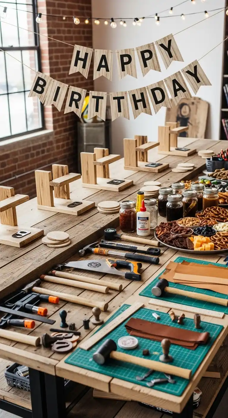 Birthday Party Themes for Men: 19 Fun Ideas 14 10. DIY Craft and Workshop Party