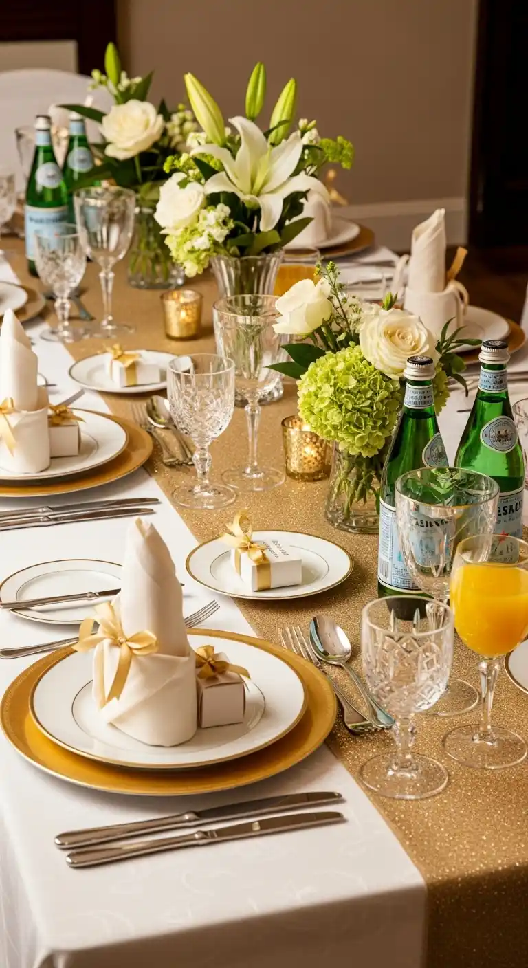 Retirement Party Decorations: 21 Stylish Ideas to Try 14 10. Elegant Table Runners and Coordinated Linens