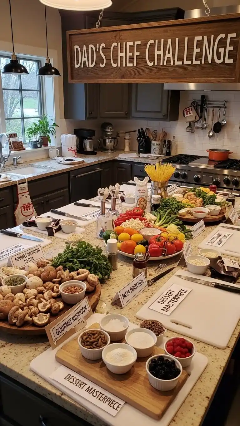 19 Fathers Day Party Themes for a Memorable Day 15 11. Home Chef Cooking Challenge Theme