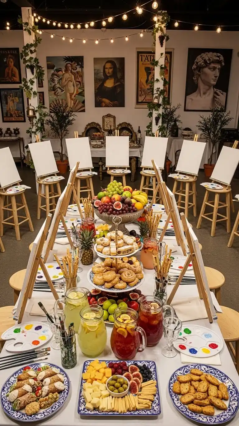 Italian Party Ideas: 19 Ways to Celebrate in Style 15 11. Italian Art & Paint Night Theme