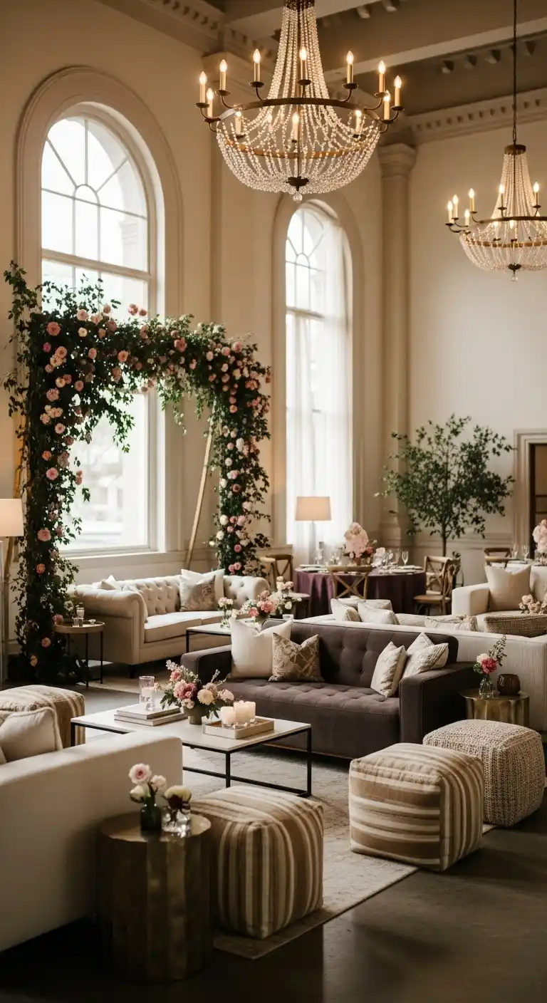 Extravagant Wedding Ideas: 25 Luxe & Stunning Inspirations 15 11. Lush Lounge Zones for Guest Interaction