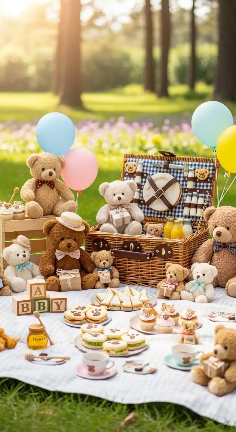 Adorable Baby Shower Theme Ideas You’ll Love 15 11. Teddy Bear Picnic Theme