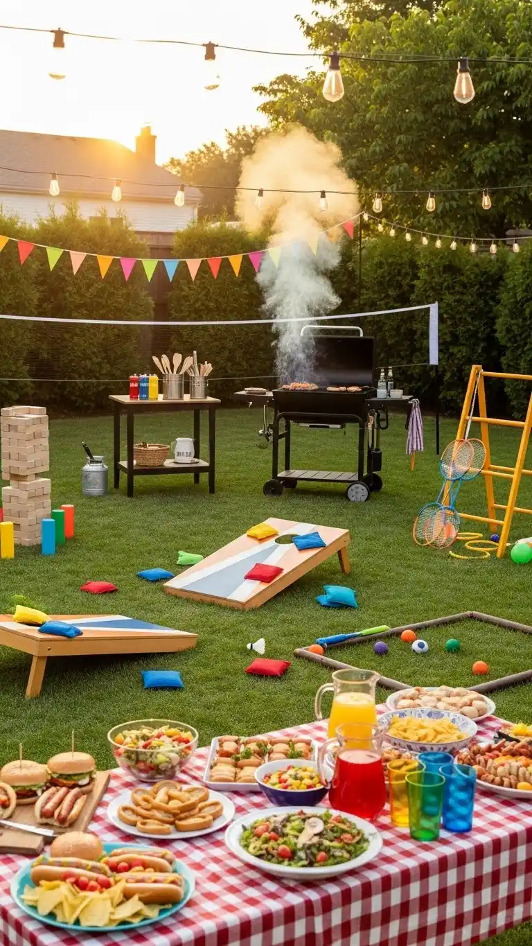 17 Fun Backyard BBQ Party Ideas for a Memorable Day 16 12. Backyard BBQ Party Ideas Incorporating Backyard Games and Friendly Challenges