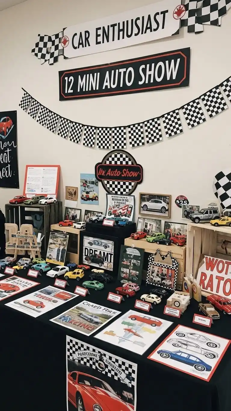 19 Fathers Day Party Themes for a Memorable Day 16 12. Car Enthusiast Display and Mini Auto Show Theme