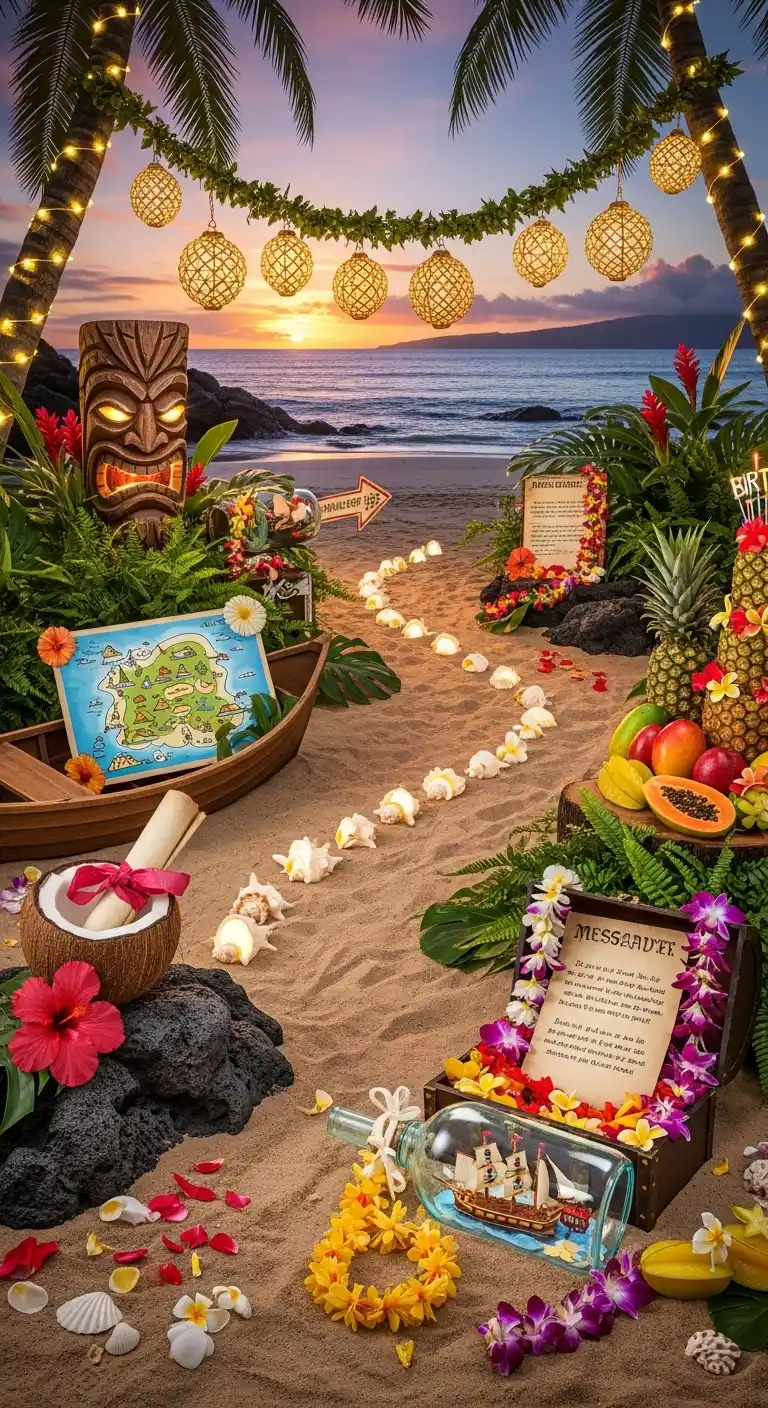 Hawaiian Birthday Party Ideas for Adults: 25 Fun Themes 16 12. Island Adventure Scavenger Hunt
