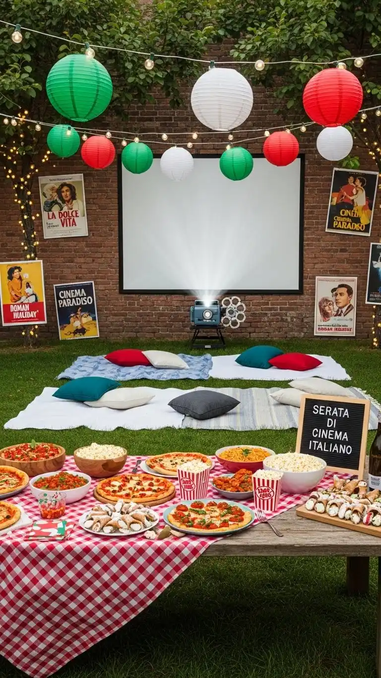 Italian Party Ideas: 19 Ways to Celebrate in Style 16 12. Italian Film Night Party