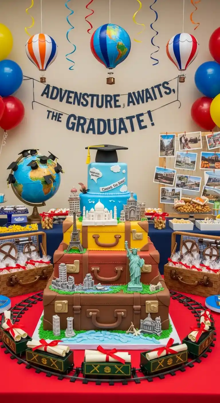 College Graduation Party Ideas: 23 Fun Ways to Celebrate 16 12. Travel-Inspired Celebration Theme