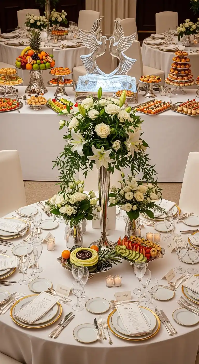 19 Classy Wedding Reception Ideas for a Timeless Look 16 12. Uniformed Service Staff with Polished Presentation