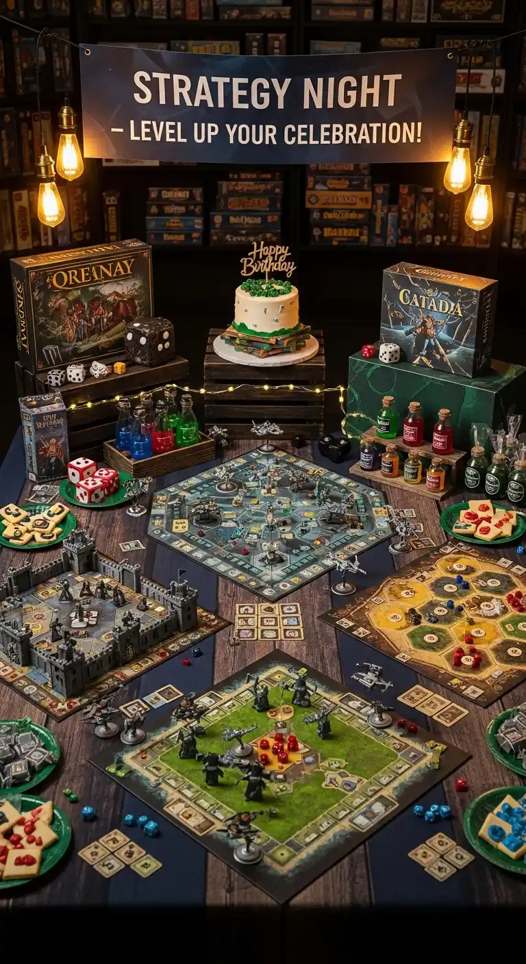 Birthday Party Themes for Men: 19 Fun Ideas 17 13. Board Game Strategy Night