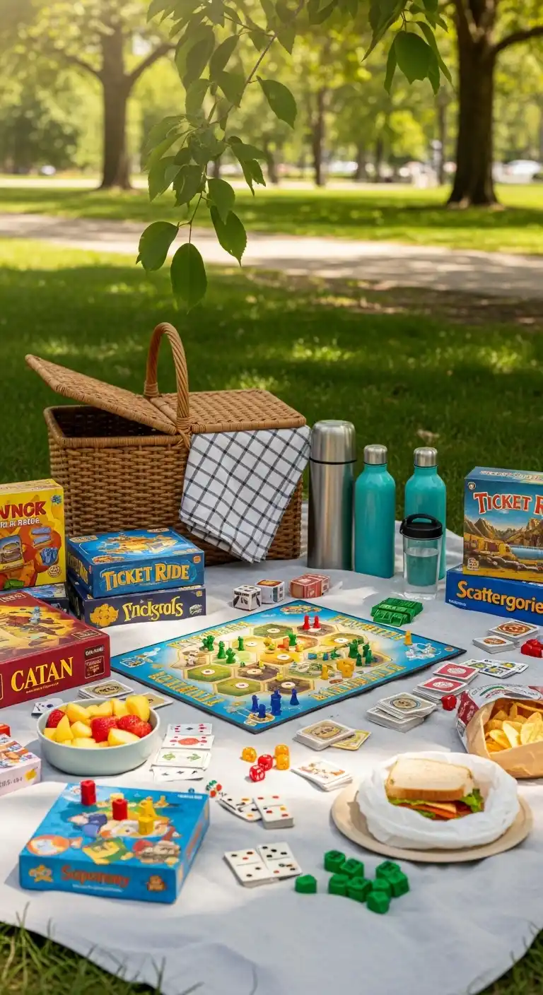 23 Easy Picnic Party Ideas to Try Now 17 13. Board Games Picnic Party