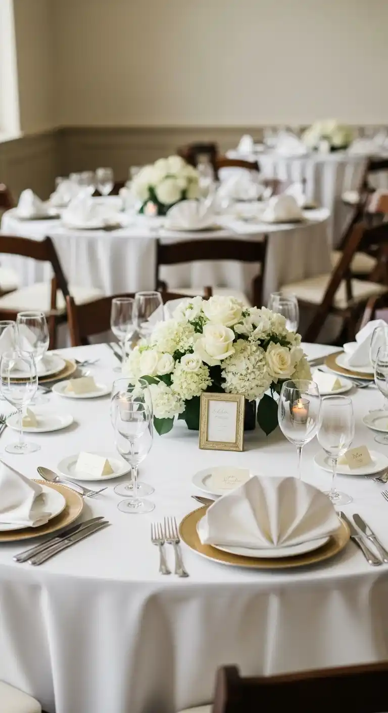 19 Classy Wedding Reception Ideas for a Timeless Look 17 13. Classic Table Settings with High-Quality Material