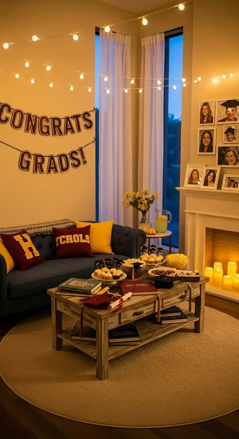High School Graduation Party: 19 Fun Celebrations 17 13. Cozy Indoor Lounge Area
