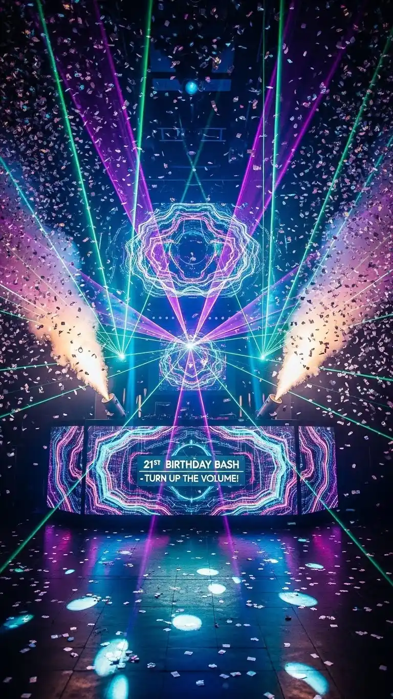 17 Creative 21st Birthday Party Ideas to Wow Your Guests 17 13. High-Energy Dance Night with Custom Playlist