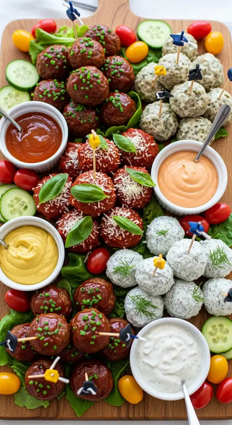 25 Creative Graduation Party Food Ideas to Impress 17 13. Mini Meatball Bites (Non-Pork Version)