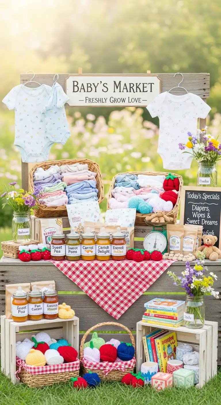 Adorable Baby Shower Theme Ideas You’ll Love 18 14. Baby Farmer’s Market Theme