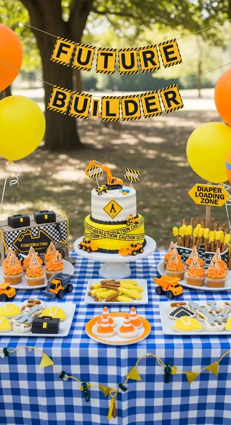 Boy Baby Shower Themes: 21 Unique Ways to Throw a Party 18 14. Construction Zone Theme