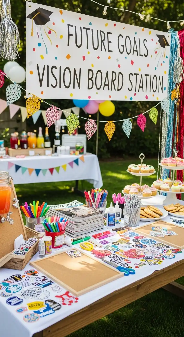 Throw a Memorable Graduation Party: 23 Fun Ideas 18 14. Create a Future Goals Vision Board Station