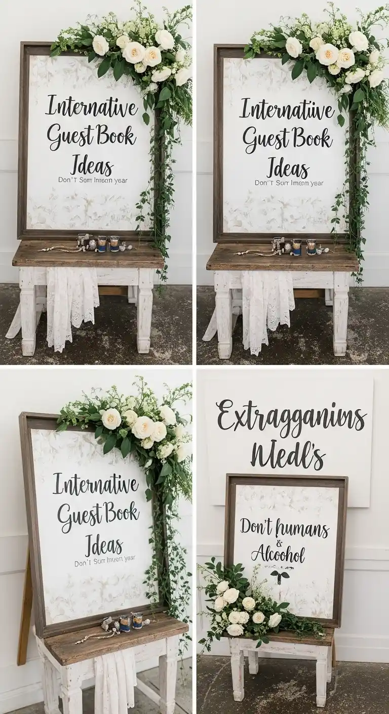 Extravagant Wedding Ideas: 25 Luxe & Stunning Inspirations 18 14. Interactive Guest Book Installations