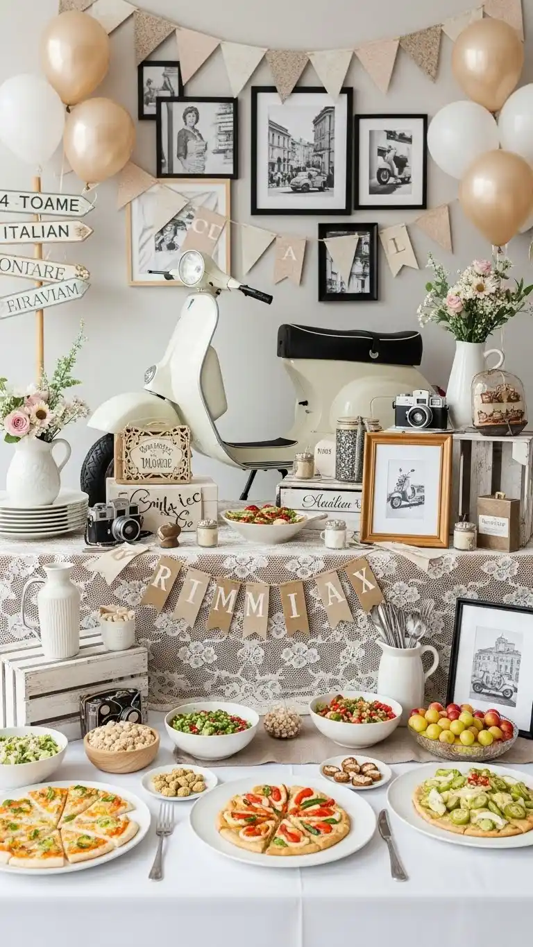 Italian Party Ideas: 19 Ways to Celebrate in Style 18 14. Roman Holiday Retro Theme