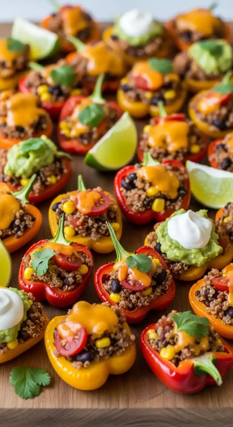 25 Creative Graduation Party Food Ideas to Impress 18 14. Stuffed Bell Pepper Minis