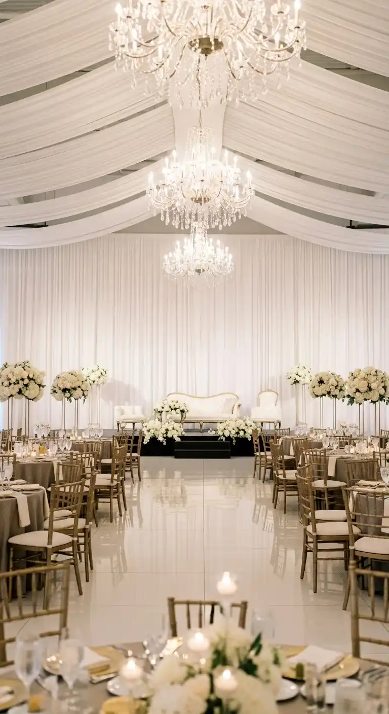 19 Classy Wedding Reception Ideas for a Timeless Look 19 15. A Refined Color Palette Tied to Your Wedding Theme