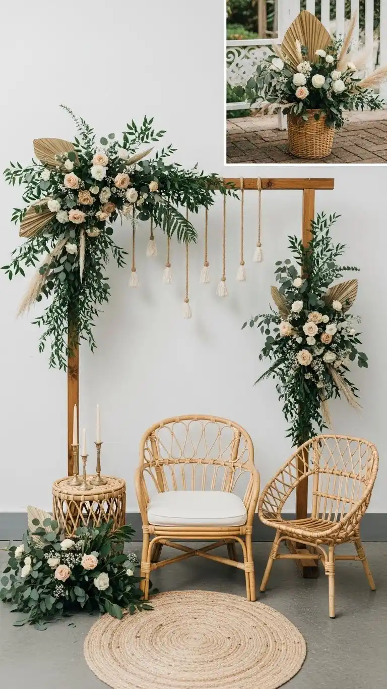 21 Small Intimate Wedding Ideas You’ll Adore 19 15. Add Nature-Inspired Décor for a Peaceful Atmosphere