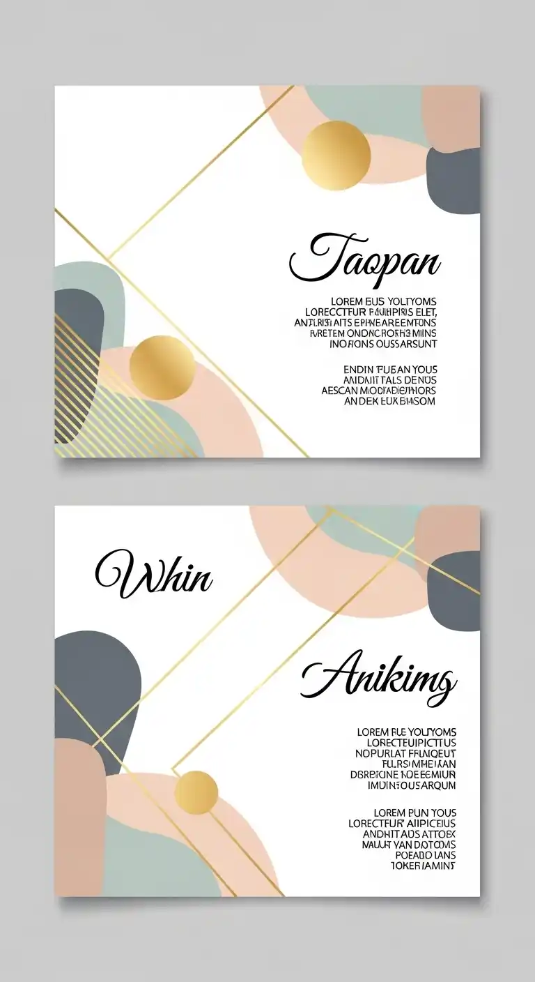 Stylish Wedding Invitations: 21 Chic Designs to Love 19 15. Contemporary Geometric Layouts