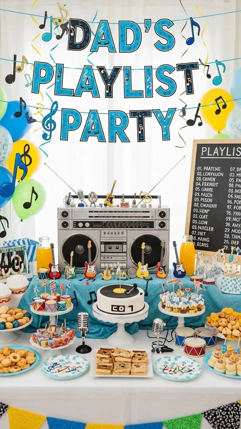 19 Fathers Day Party Themes for a Memorable Day 19 15. Music and Playlist Party Theme