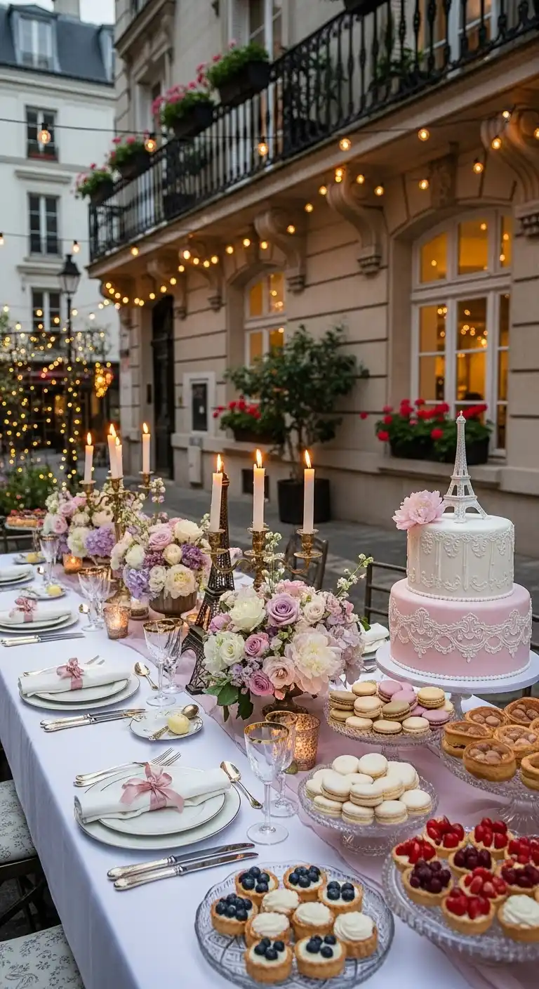 23 Unique Birthday Party Themes for Women You’ll Adore 19 15. Parisian Chic Birthday Soirée