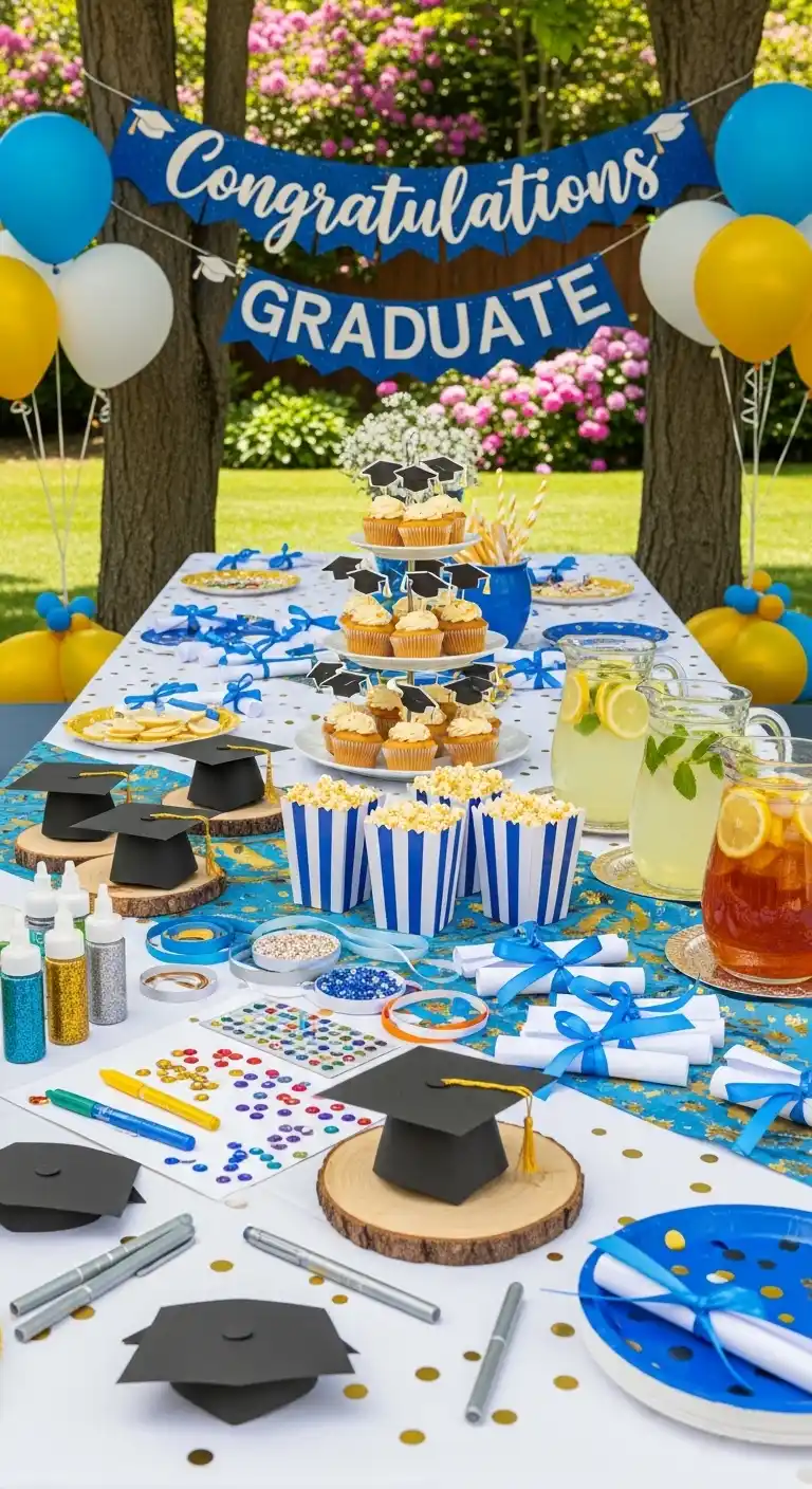 Throw a Memorable Graduation Party: 23 Fun Ideas 19 15. Set Up a Graduation-Themed Craft Activity
