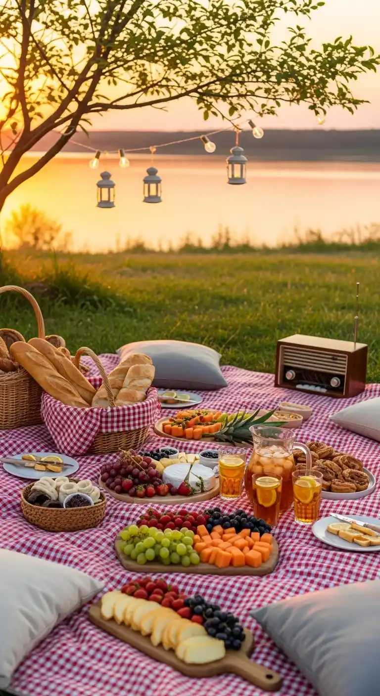 23 Easy Picnic Party Ideas to Try Now 19 15. Sunset Picnic Gathering