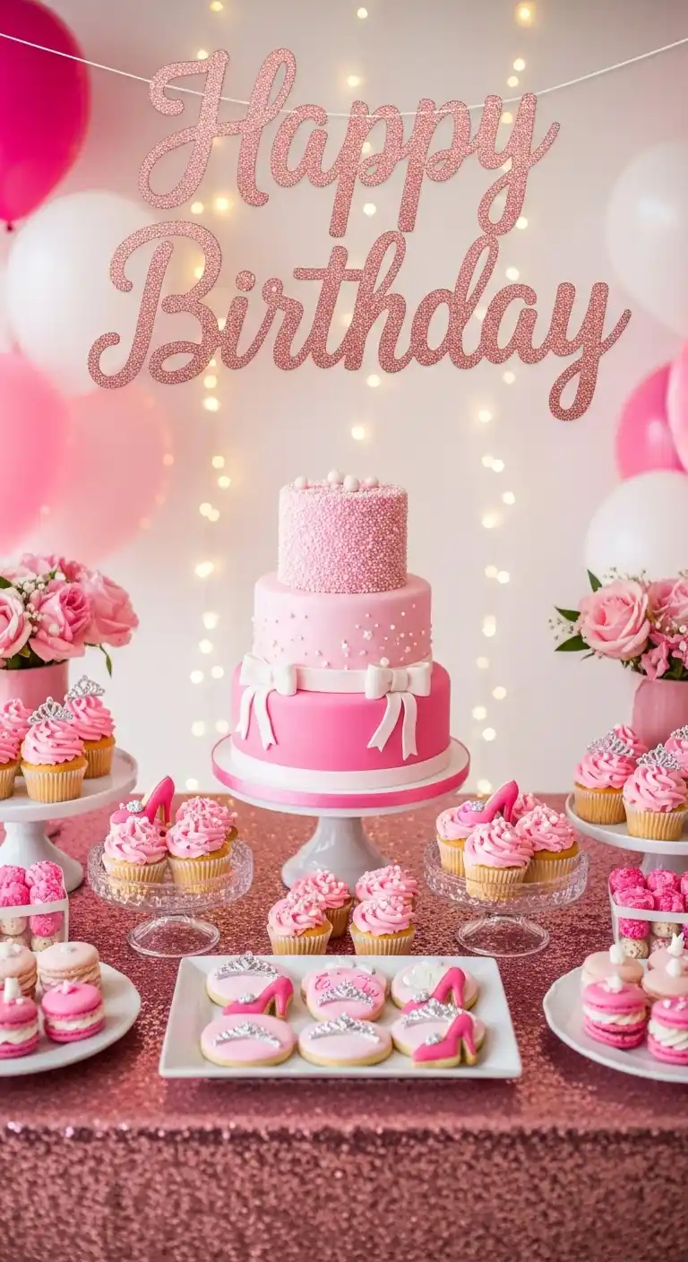23 Unique Birthday Party Themes for Women You’ll Adore 20 16. Glam Pink Barbie Inspired Theme