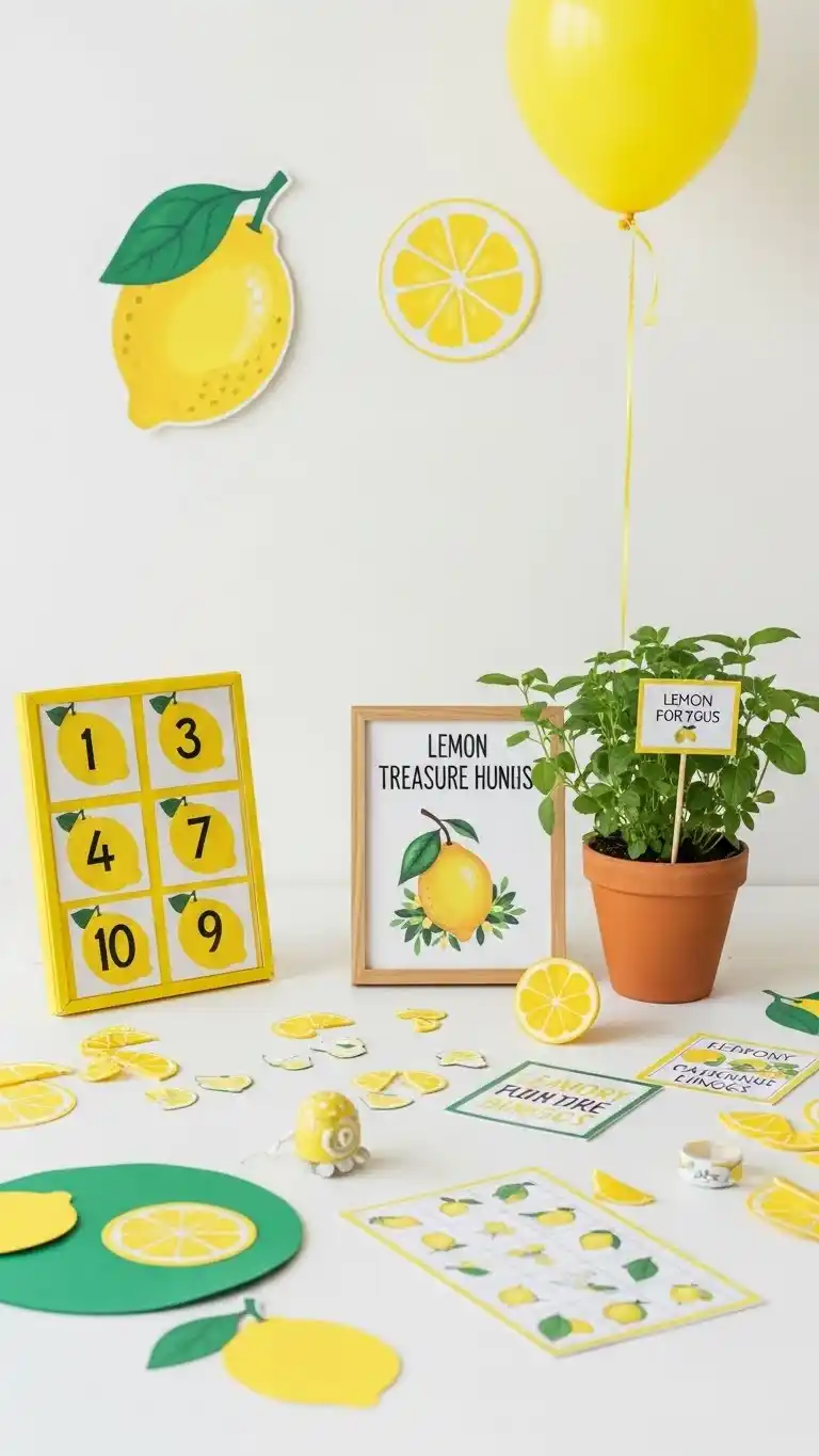 Lemon Themed Party Ideas: 23 Ways to Celebrate in Style 20 16. Lemon-Themed Party Games for Kids