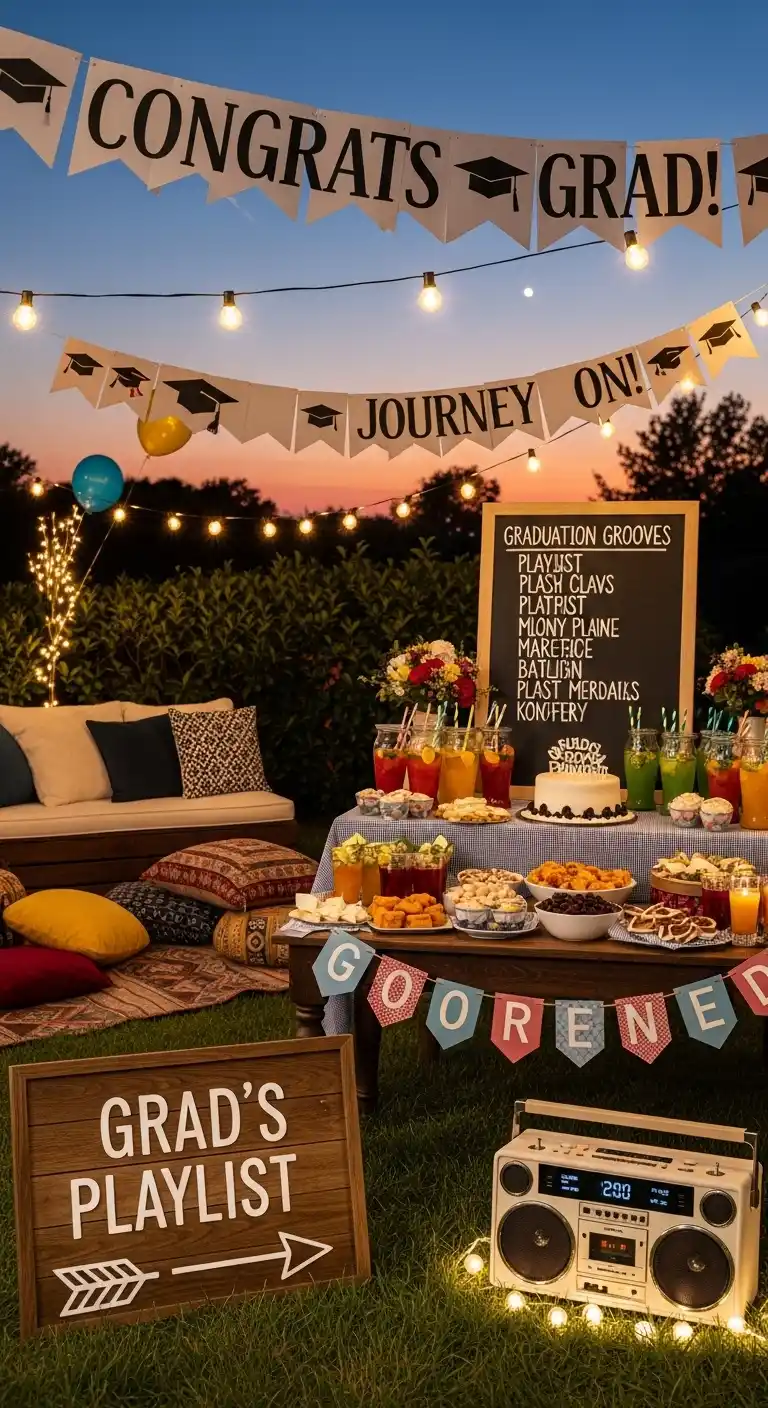 Throw a Memorable Graduation Party: 23 Fun Ideas 21 17. Feature a Personalized Playlist for the Graduate