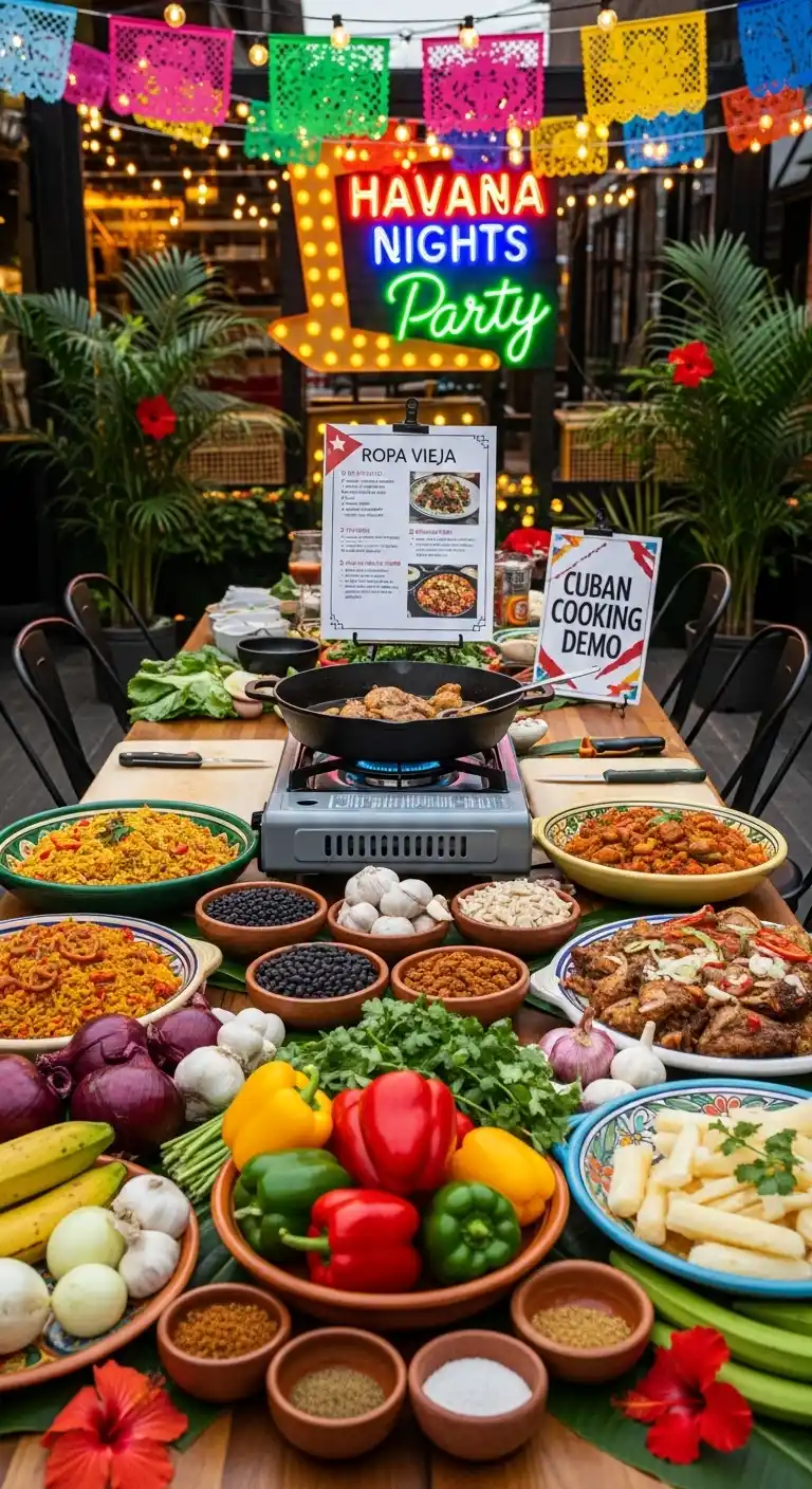21 Inspiring Havana Nights Party Ideas You’ll Adore 21 17. Interactive Cuban Cooking Demo