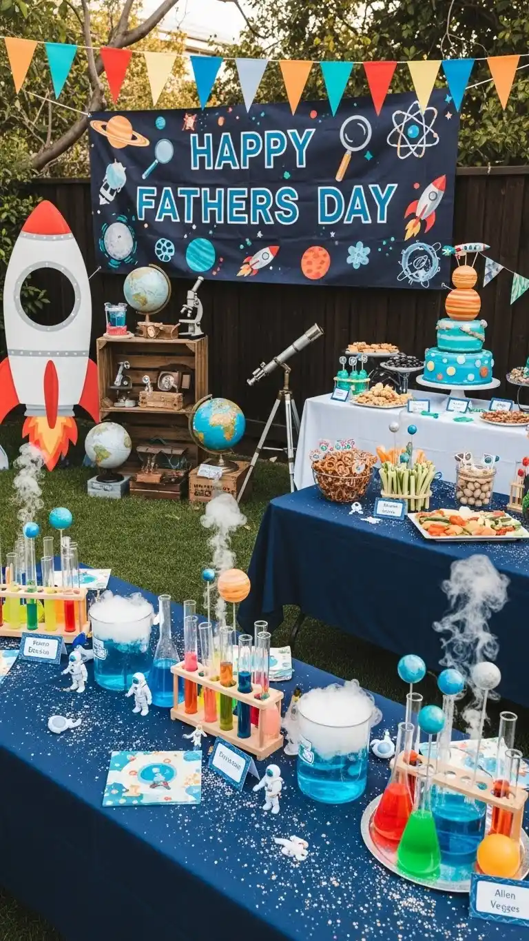 19 Fathers Day Party Themes for a Memorable Day 21 17. Science and Curiosity Exploration Theme