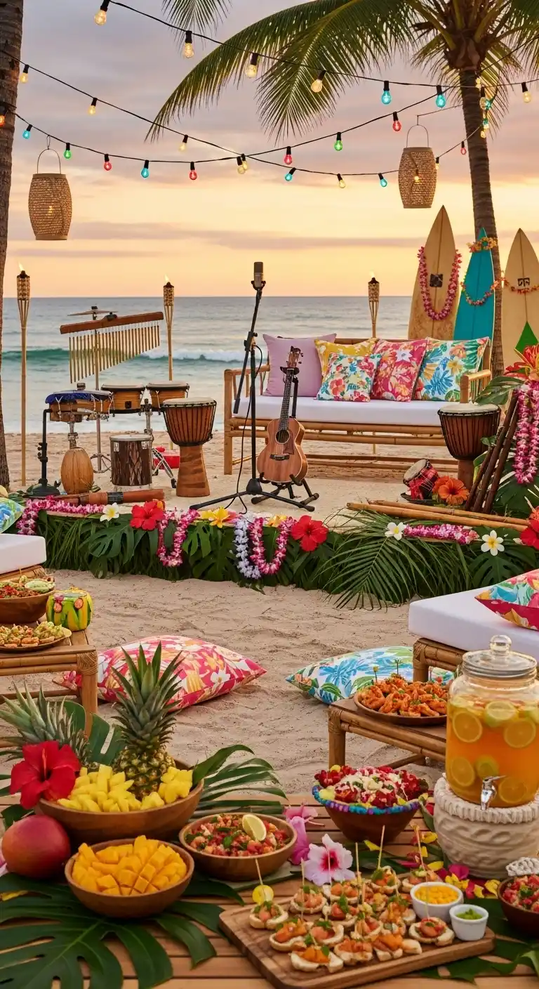Hawaiian Birthday Party Ideas for Adults: 25 Fun Themes 21 17. Ukulele Live Music Birthday Jam