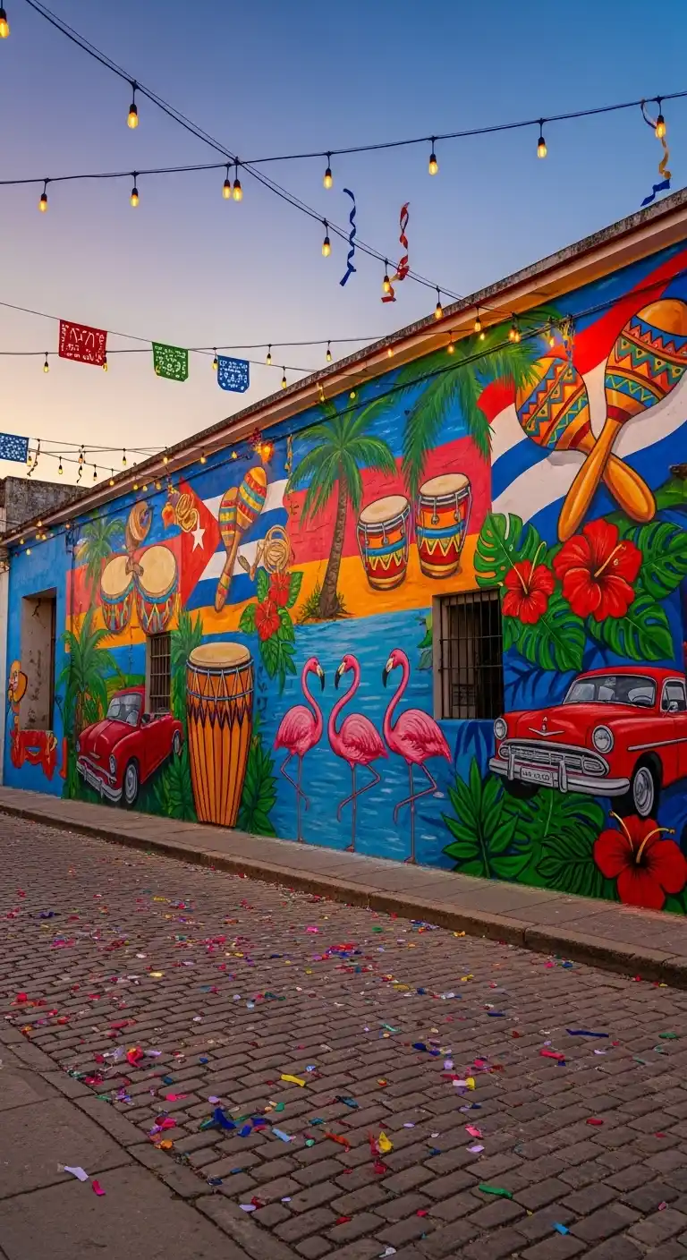 21 Inspiring Havana Nights Party Ideas You’ll Adore 22 18. Colorful Cuban Street Art Murals