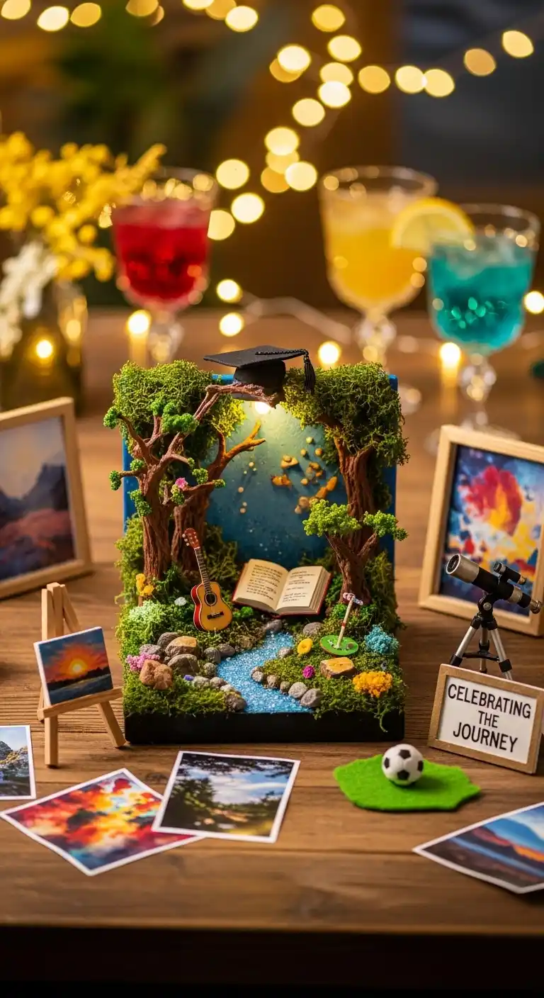 Throw a Memorable Graduation Party: 23 Fun Ideas 22 18. Create a Mini Display of the Graduate’s Hobbies