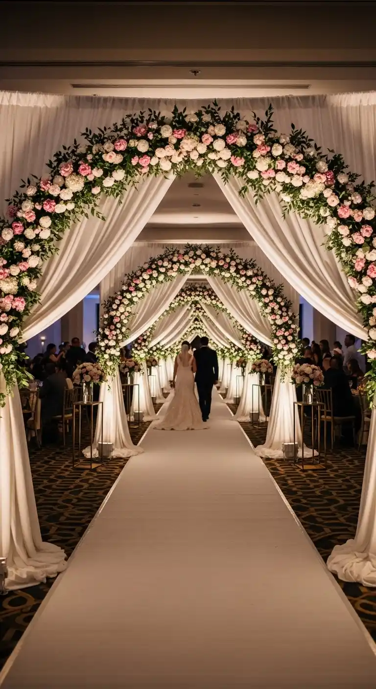 19 Classy Wedding Reception Ideas for a Timeless Look 22 18. Creative Entrance and Exit Walkways