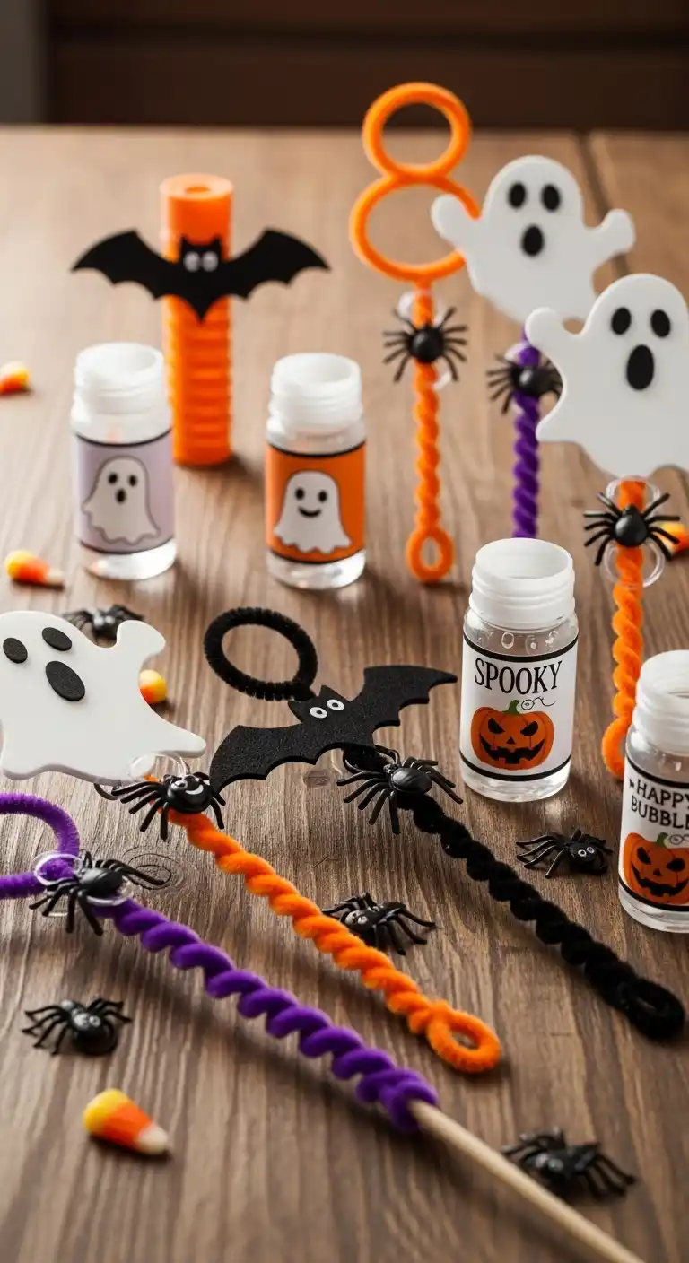 21 Ideas Spooky DIY Halloween Party Favors for Kids 22 18. Halloween Bubble Wands
