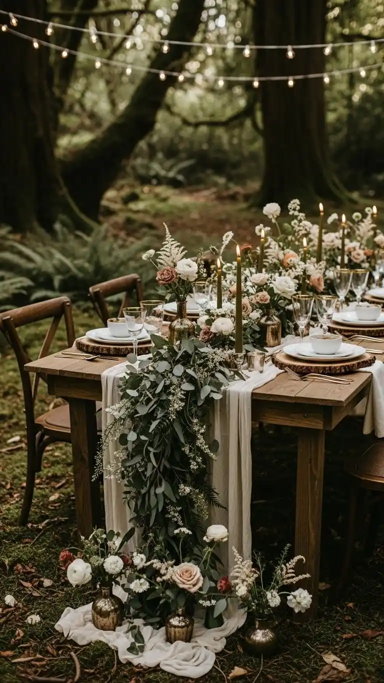 Forest Wedding Ideas: 25 Ways to Celebrate Amid Nature 22 18. Organic Forest-Inspired Color Palette