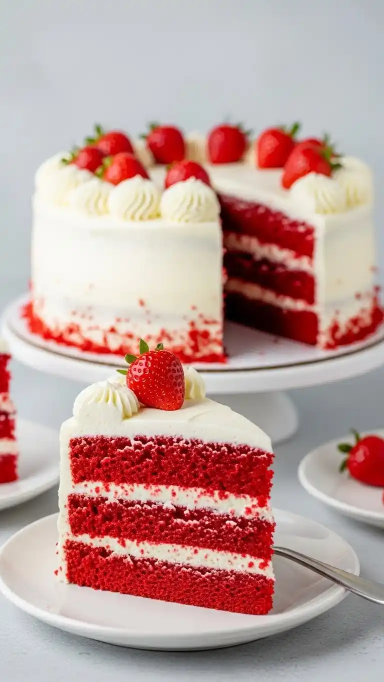 Fathers Day Cake Ideas: 21 Treats Dad Will Love 22 18. Red Velvet Cake with a Smooth and Balanced Profile