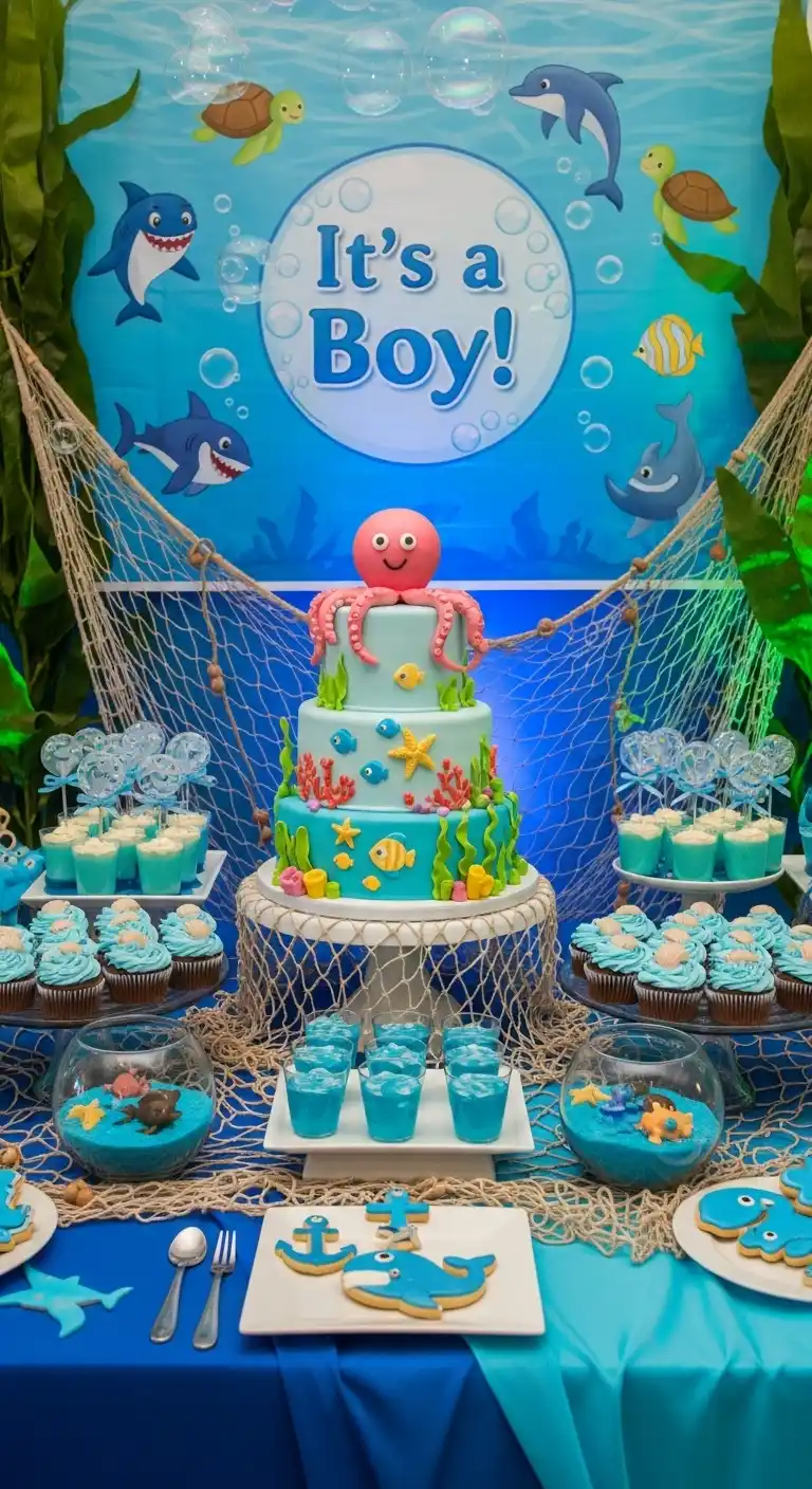Boy Baby Shower Themes: 21 Unique Ways to Throw a Party 22 18. Under-the-Sea Adventure Theme