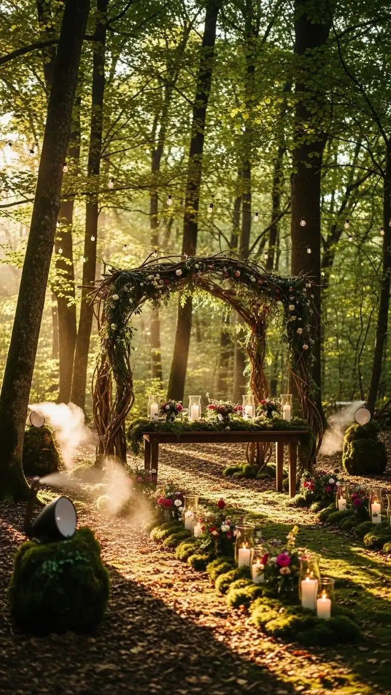 Dreamy Forest Wedding Theme to Steal the Show 23 19. Ambient Soundscapes That Enhance the Woodland Setting