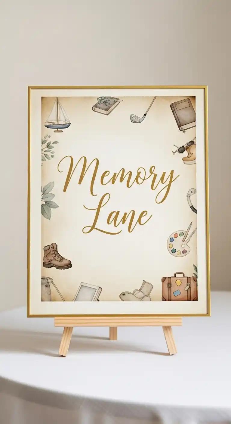 Retirement Party Decorations: 21 Stylish Ideas to Try 23 19. Decorative Signage for Activity Stations